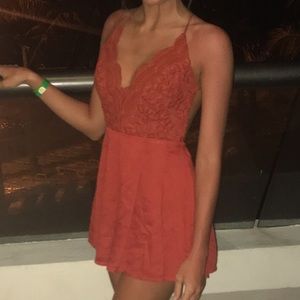 Open Back Lace Romper